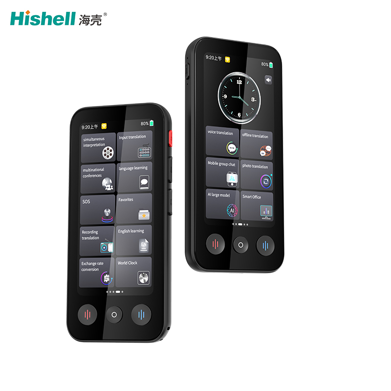 视频语音通话翻译录音拍照翻译同声传译多功能翻译机F19